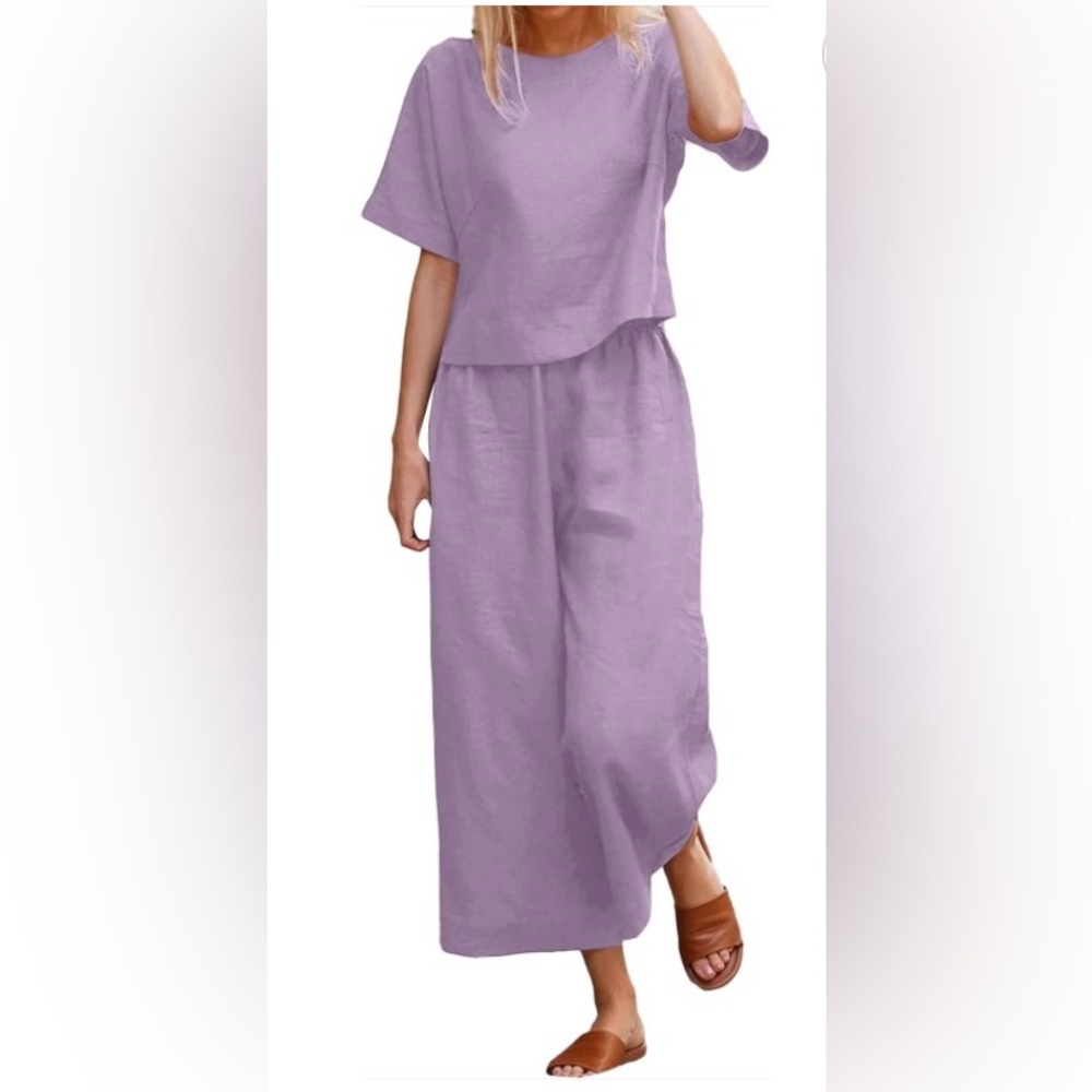 Women’s 2 Piece Linen Outfit Size XL
